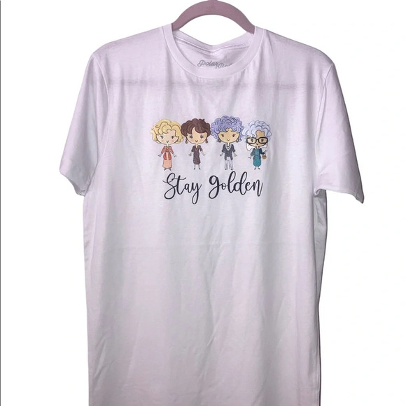 White Medium Short Sleeves “Golden Girls Tshirt” BNWOT - Picture 1 of 5